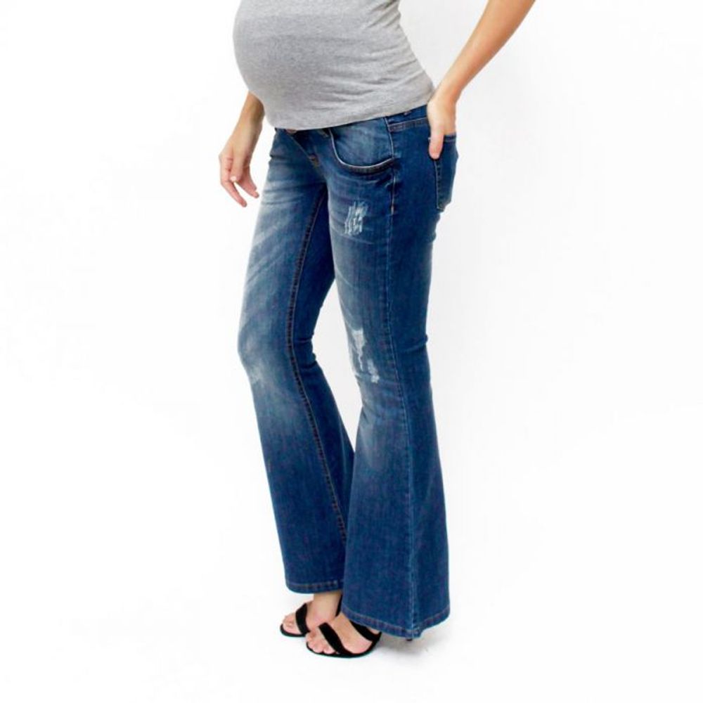 calca jeans de gravida