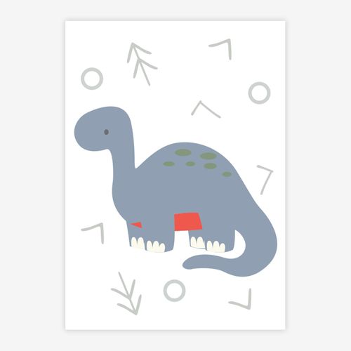 Quadro-Infantil-Dino-Brontossauro-Color-1