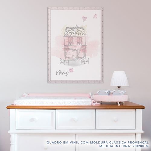 Quadro-Infantil-Paris-Rosa-Vertical-2