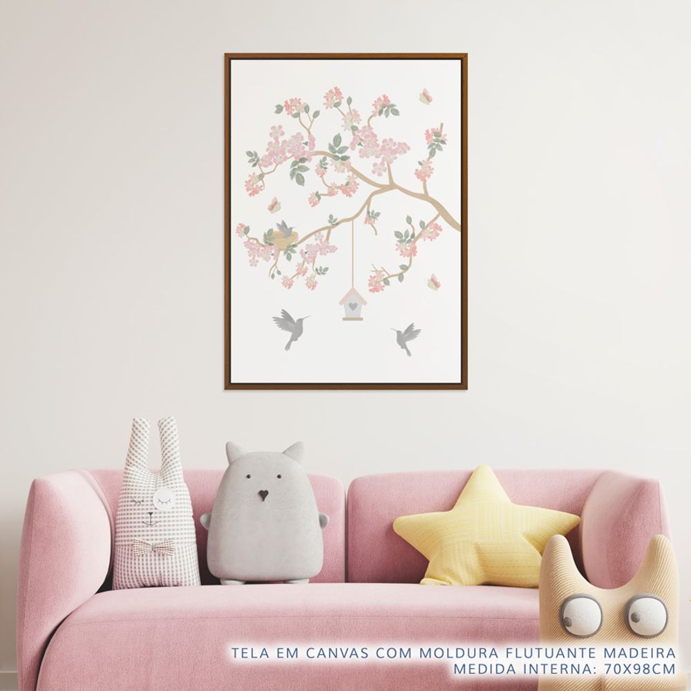 Quadro-Infantil-Jardim-Liv-Galho-Esquerdo-Rosa-2