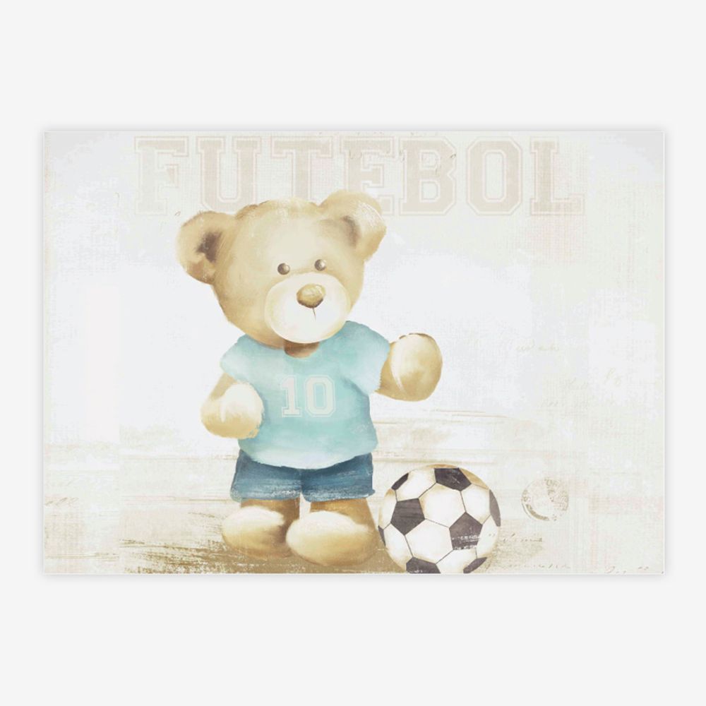 Quadrinhos infantis tema futebol. Quadro infantil futebol