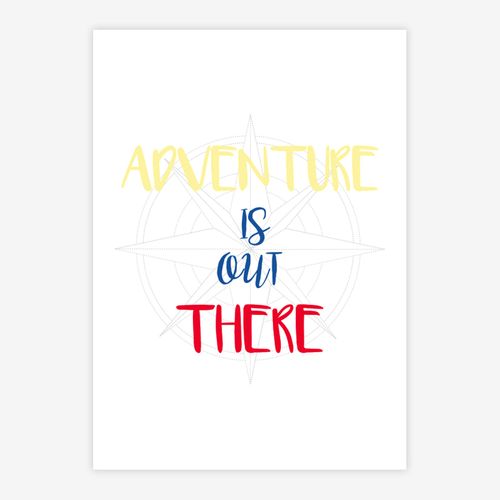 Quadro-Infantil-Adventure-Is-Out-There-Vermelho-1