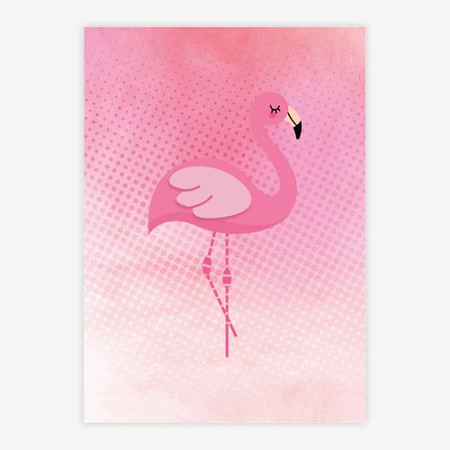 Quadro-Infantil-Good-Tropical-Flamingo-Rosa-1