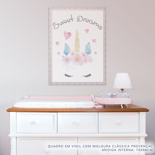 Quadro-Infantil-Aquarela-Unicornio-Sweet-Dreams-Rosa-2