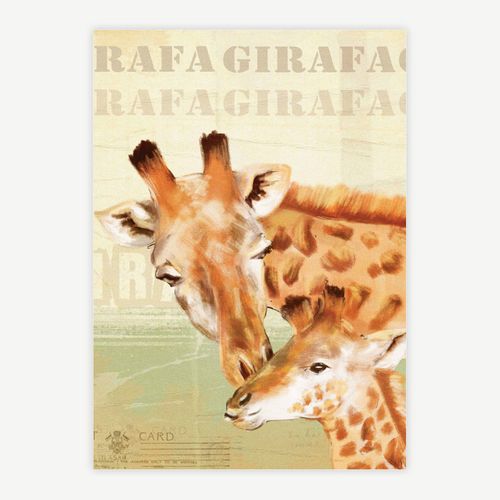 Quadro-Infantil-Girafa-Filhote-Amarelo-1