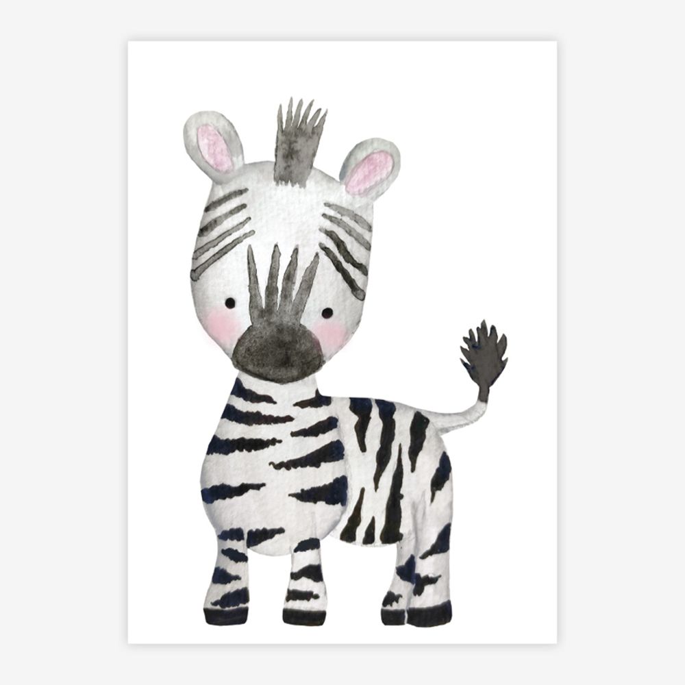 Quadro-Infantil-Selva-Zebra-Color-1