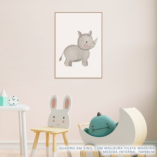 Quadro-Infantil-Selva-Rinoceronte-Color-2