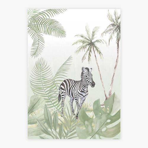 Quadro-Infantil-Safari-Zebra---Vertical-1