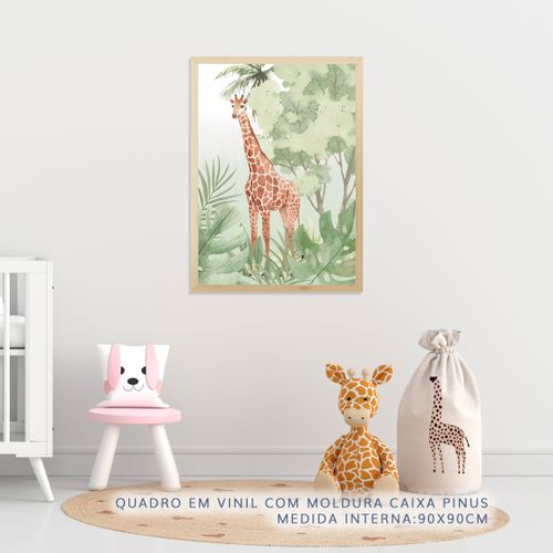 Quadro-Infantil-Safari-Girafa---Vertical-2